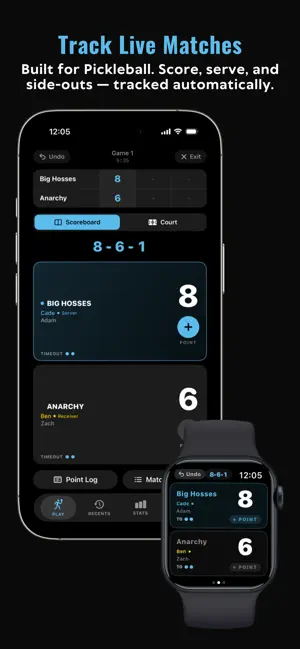 Dinkr: Pickleball Scorekeeper screenshot 2