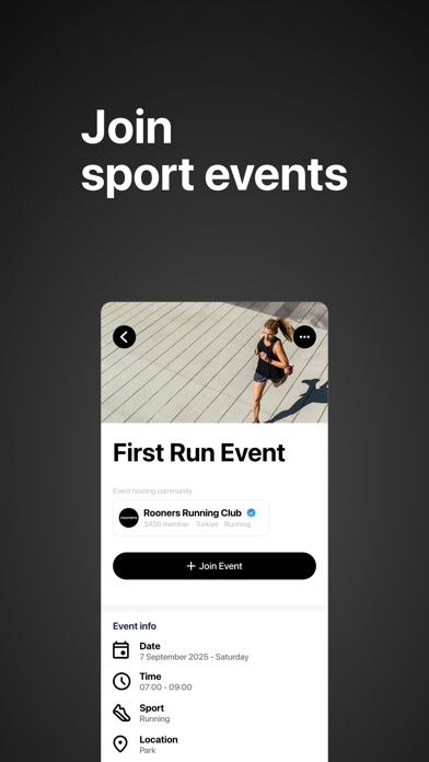 Rooners: Sport Community iPhone screenshot 4 - Health & Fitness app