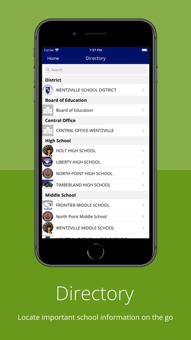 Wentzville School District Screenshot
