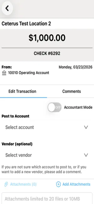Ceterus Bookkeeping screenshot 2