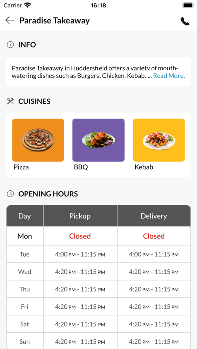 Paradise Takeaway Huddersfield Screenshot