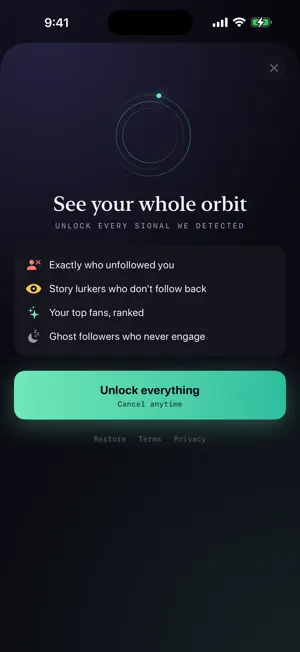 Orbit: Followers Tracker screenshot 3