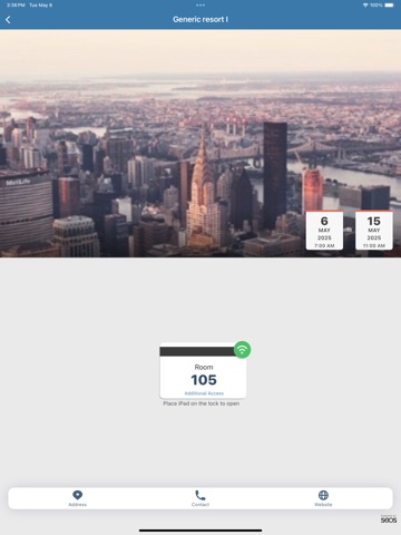 Hospitality Mobile Access iPad screenshot
