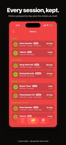 Pulse - Colored Interval Timer Screenshot 4 of 8