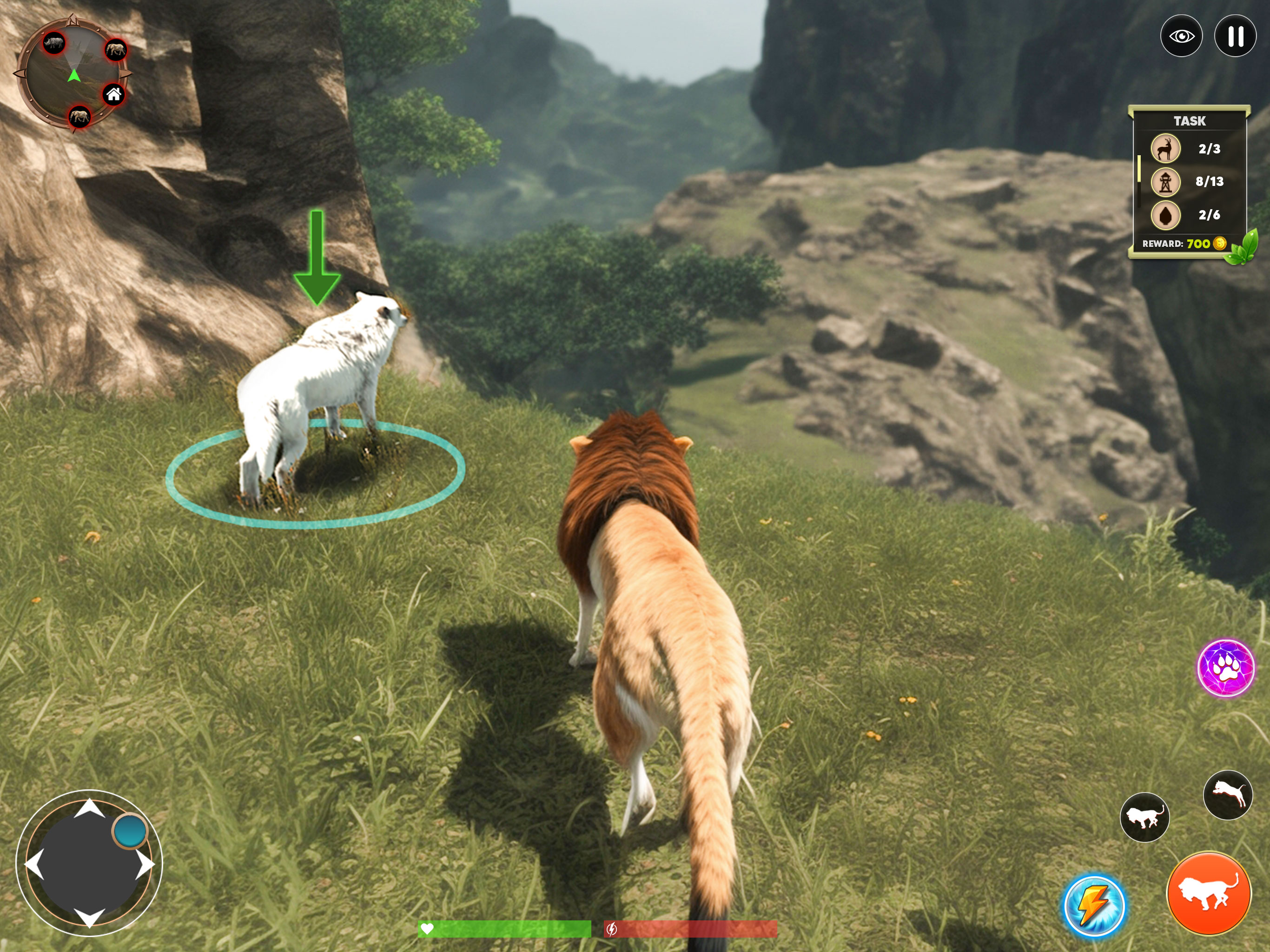 Lion Simulator Animal Game 3D screenshot 7