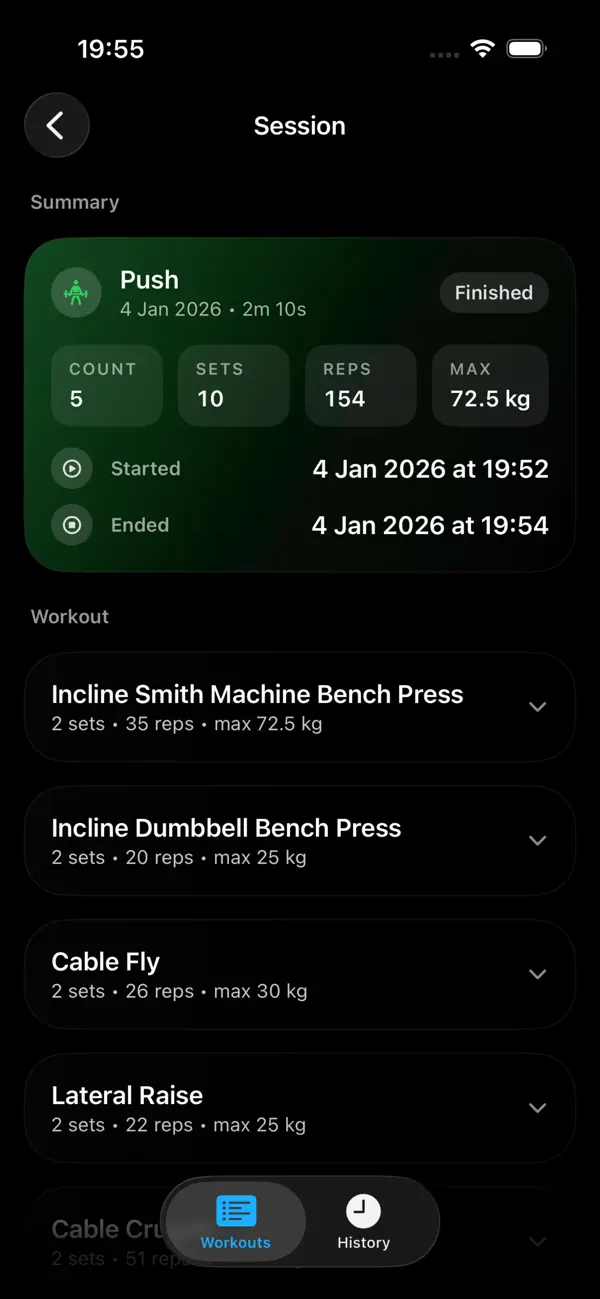 #5. RepSense (iOS) Podle: Alan Bryden