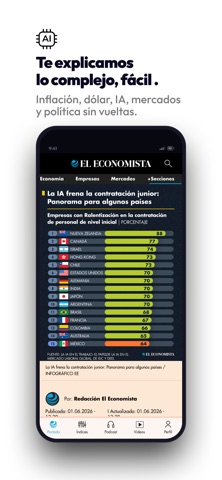 El Economista iPhone screenshot 2