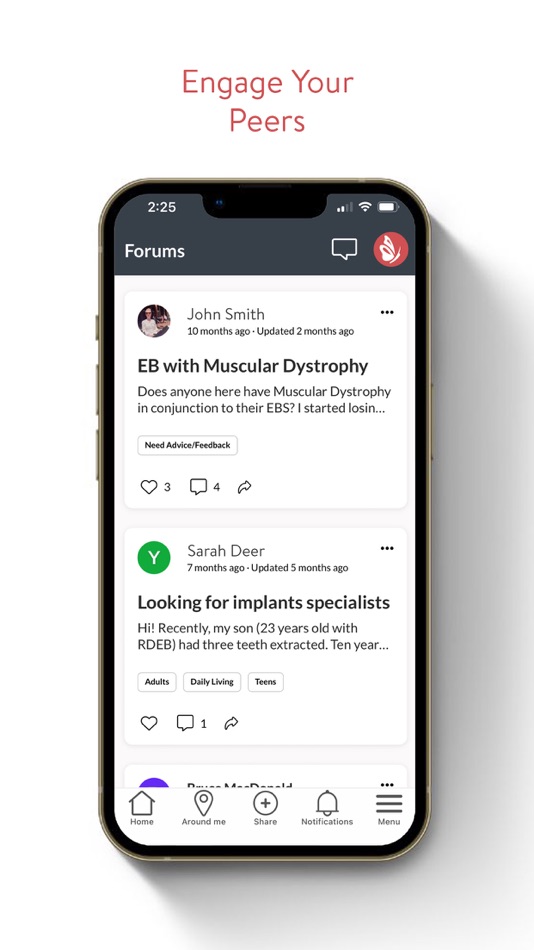 #2. EB Connect (iOS) 由: dystrophic epidermolysis bullosa research association of america inc.