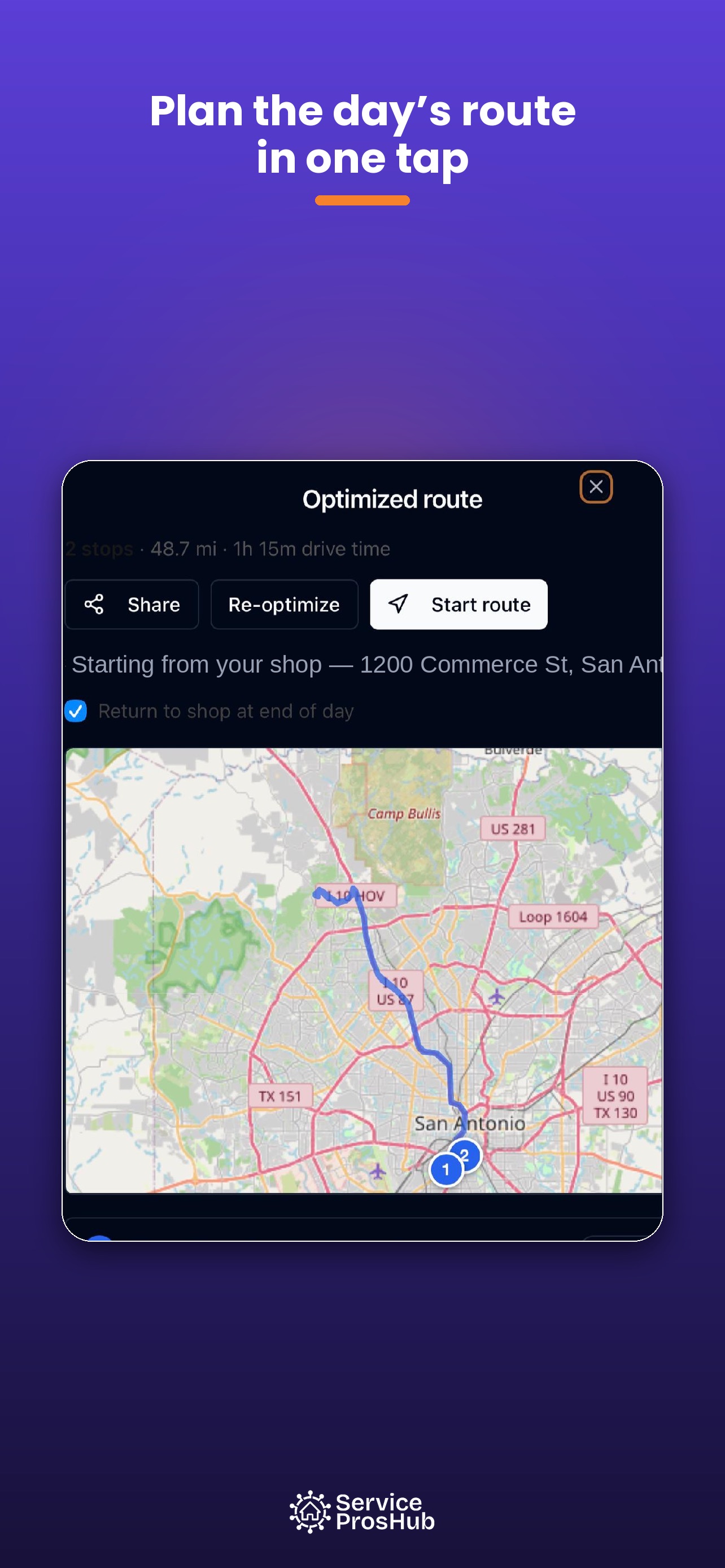 Screenshot 2 of ServicePros Hub