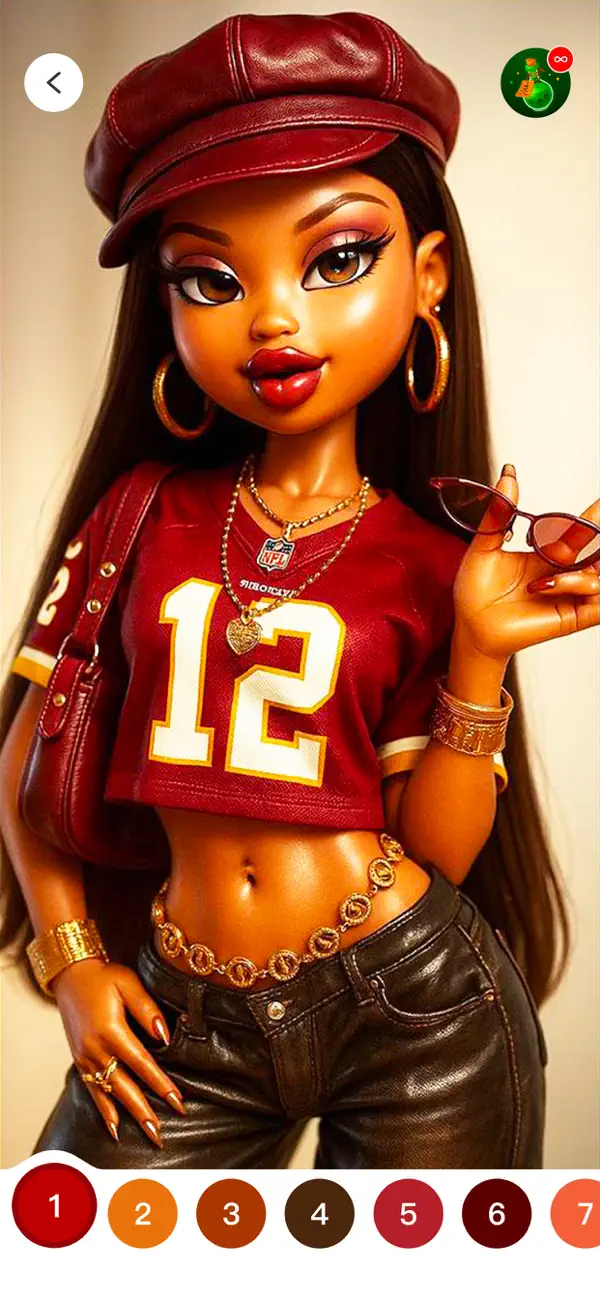 Dark Color: Paint by Number