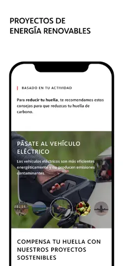 Captura de pantalla de ACCIONA Carbon Technologies en iPhone 4