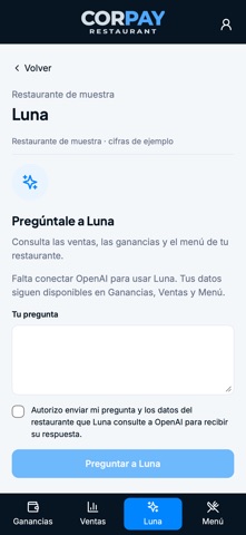 CorPay Restaurant screenshot 3