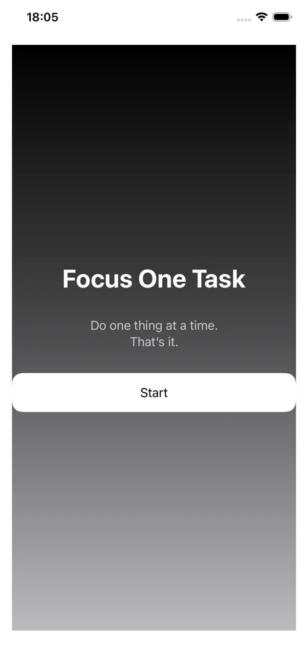 #1. Focus One Task (iOS) Ved: Kevin Teunissen