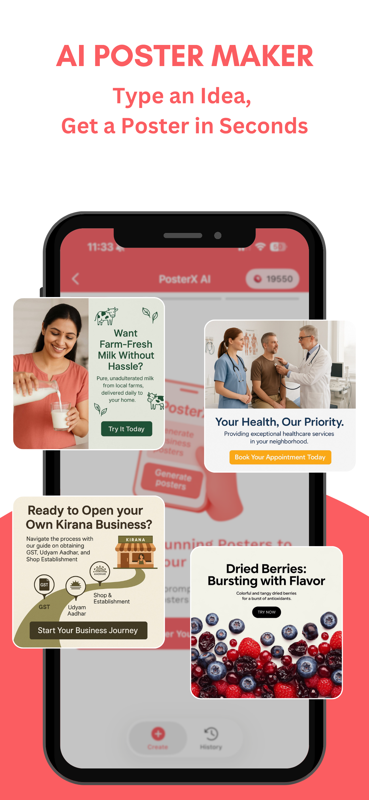 Poster Maker by Kaagaz screenshot 2