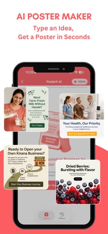 Poster Maker by Kaagaz iPhone screenshot 2