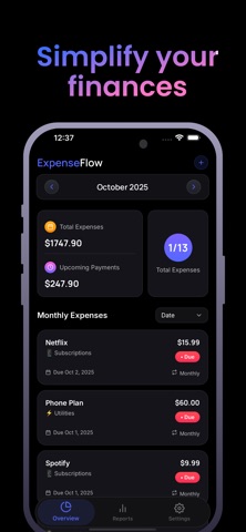 ExpenseFlow: Spending Tracker Screenshot 1 of 3