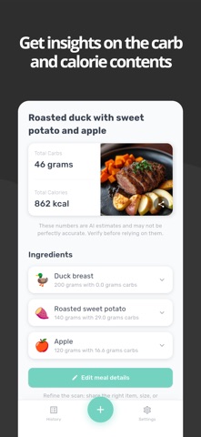 CarbScanner: AI Carb Counter screenshot