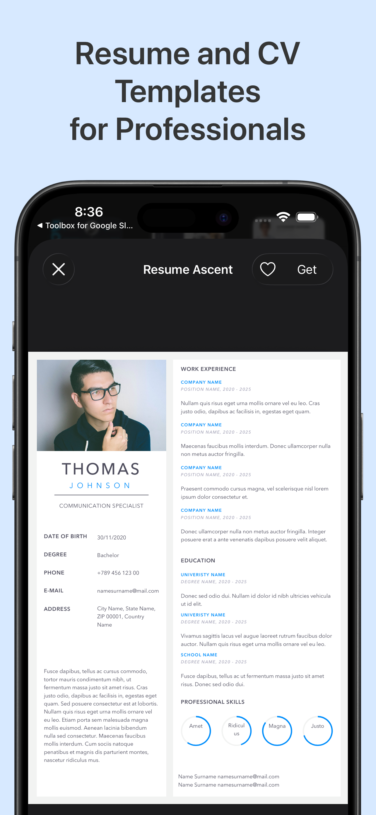 Designs for Google Documents screenshot 2