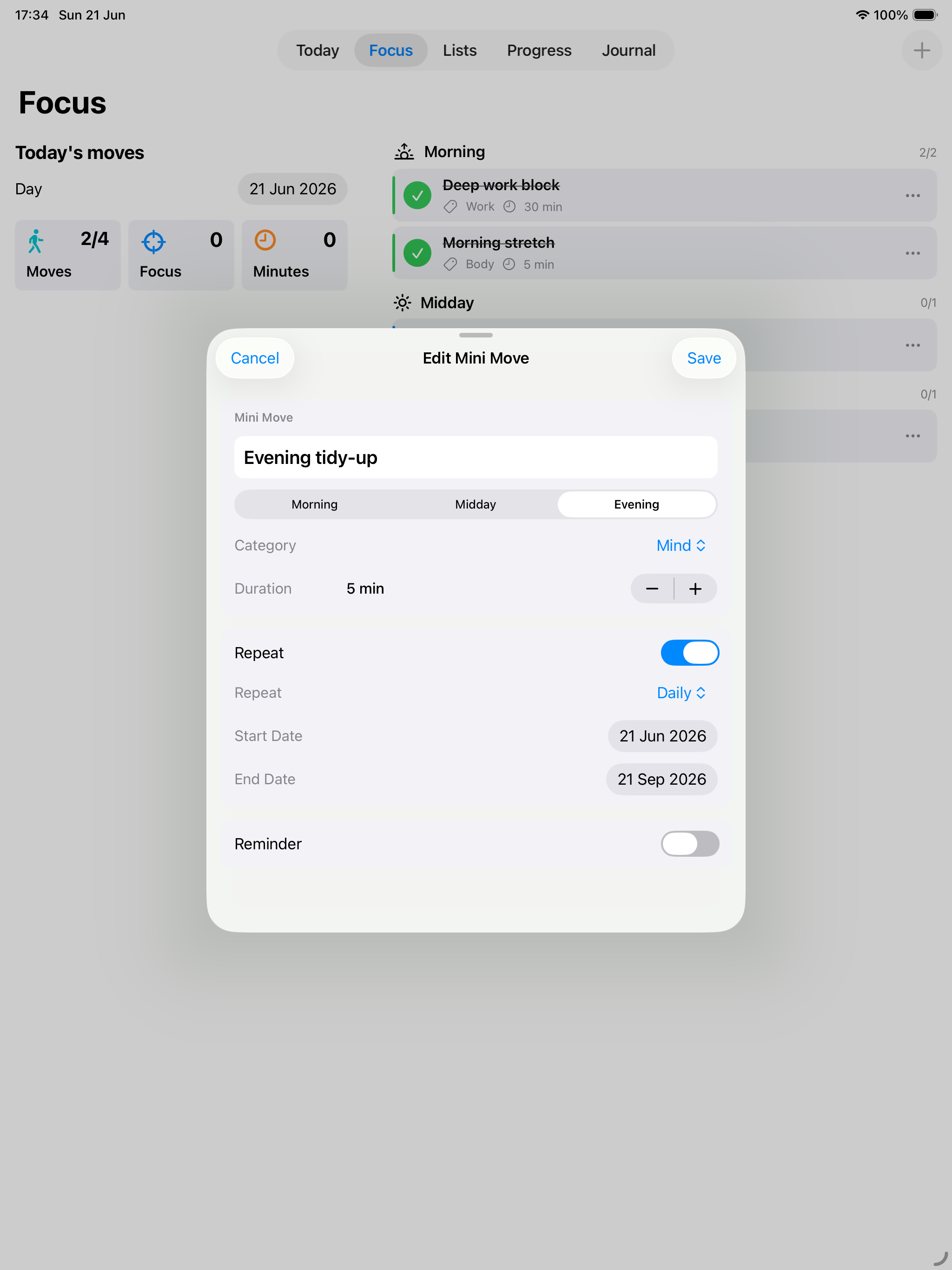 Mini Moves: Today screenshot 9