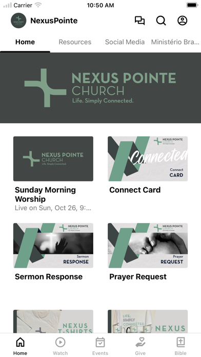 The Nexus Pointe app screenshot