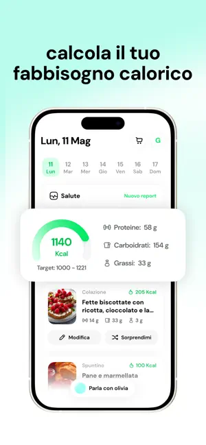 olivia: guida per dimagrire iPhone screenshot 2