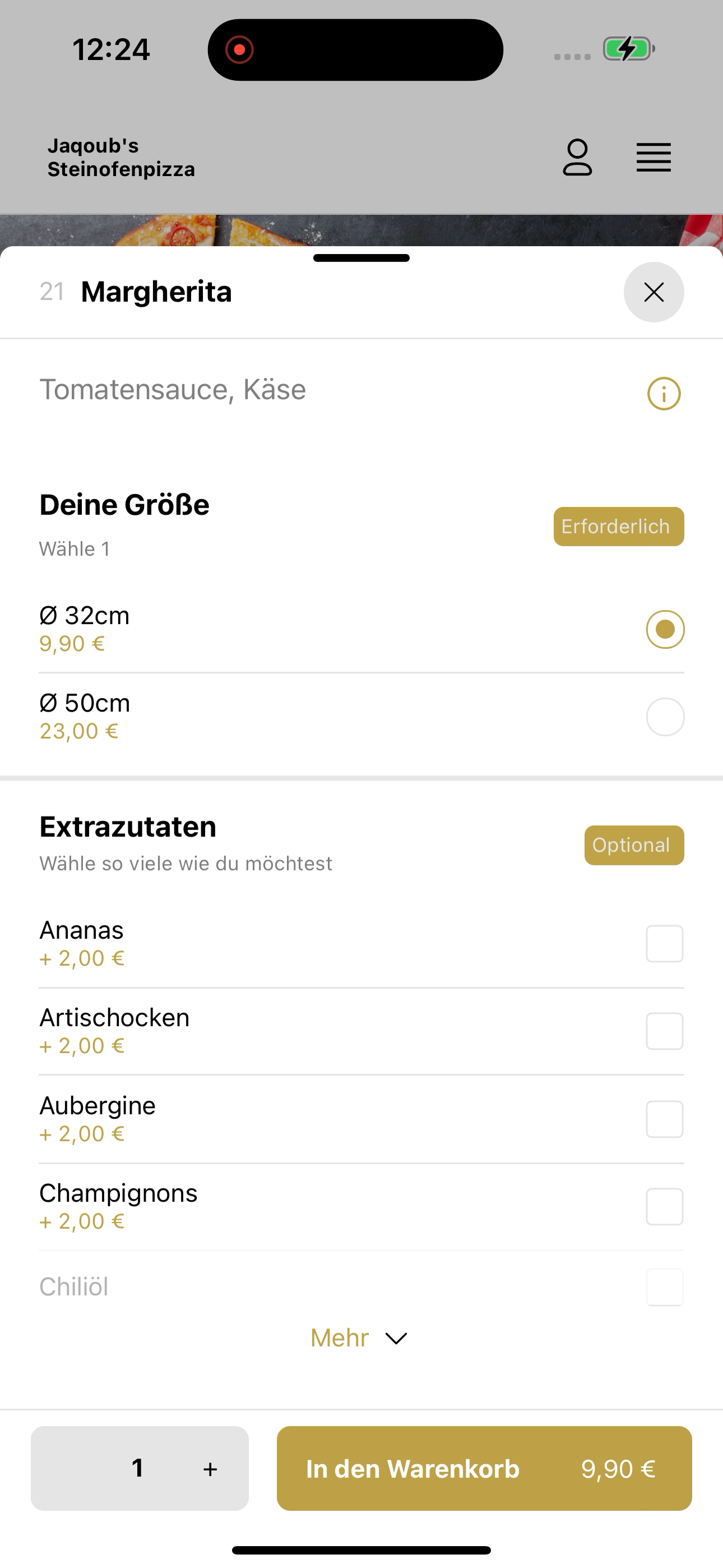 Jaqoub's Steinofenpizza screenshot 8