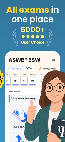 ASWB BSW Exam Prep Test 2025 screenshot