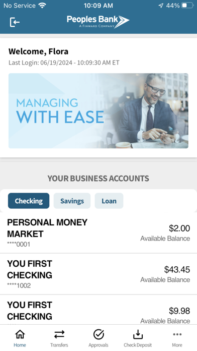Peoples Bank Business Mobile Screenshot