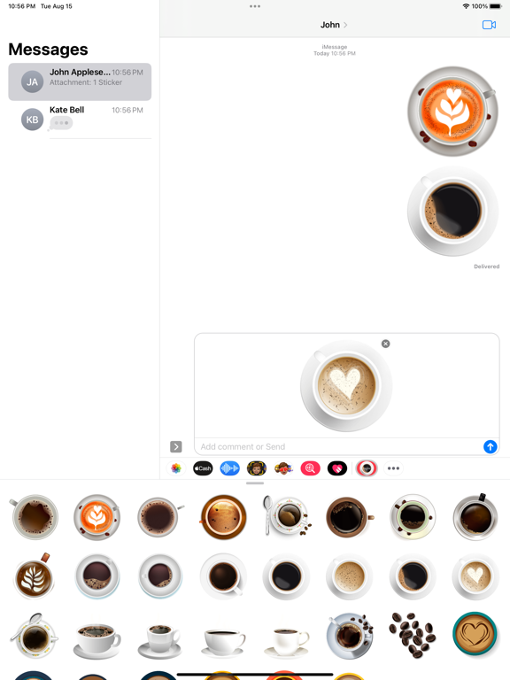 Screenshot #5 pour Latte Coffee Stickers