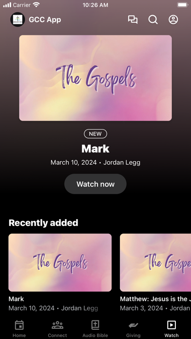 Grandview Christian Church App Screenshot