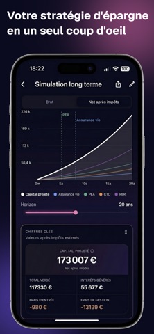 Monevia : simulateur d'épargne Screenshot 1 of 10