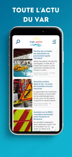 Capture d'écran de Var Actu sur iPhone 1