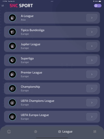 SNC Sport iPad screenshot 3