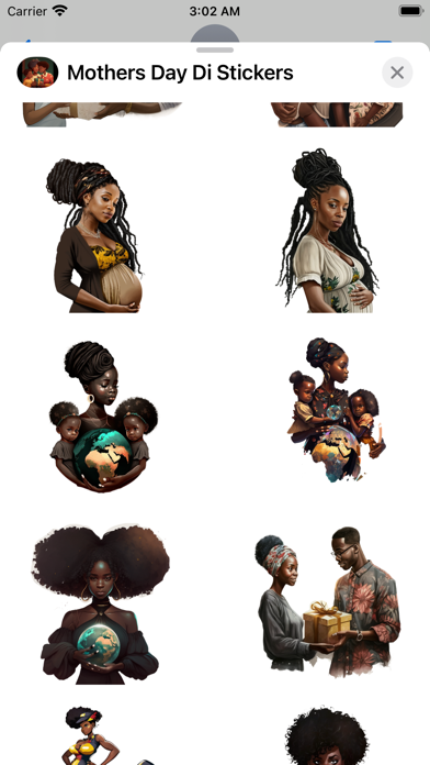 Black Mothers Day Stickers Screenshot