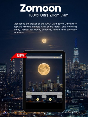 MoonScope Camera 1000x HD iPad screenshot