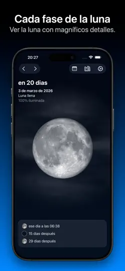 Captura de pantalla de Mooncast en iPhone 2