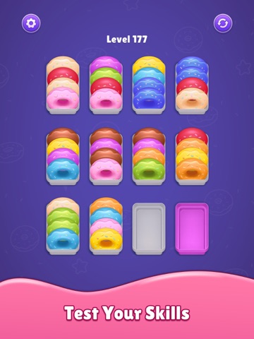 Donut Sort - Puzzle Game iPad screenshot