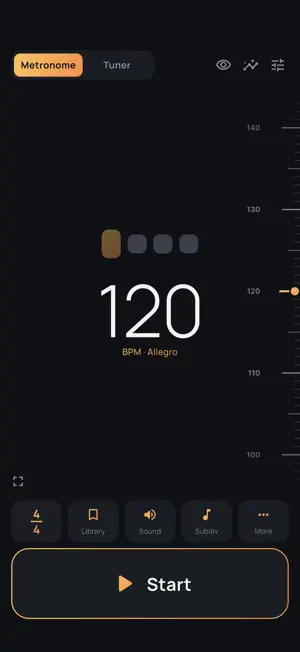Steady: Metronome & Tuner screenshot 1