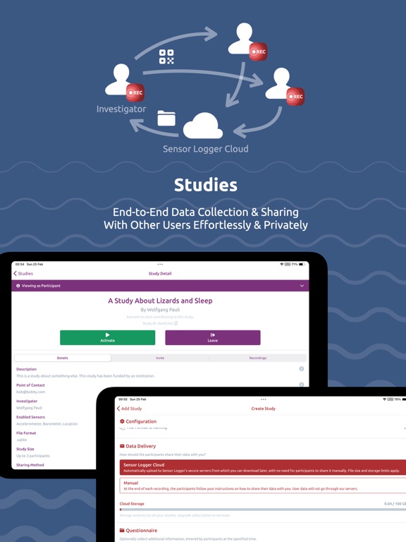 Sensor Logger iPad screenshot 5 - Utilities app