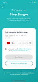 StepBurger Client App screenshot