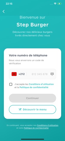 StepBurger Client App Screenshot 1 of 10