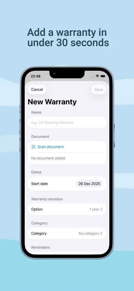 Warranty Tracker &ndash; Never Miss 保修追踪管家应用截图