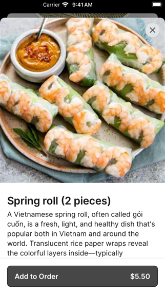 Phở W’ Me iPhone screenshot 3 - Food & Drink app