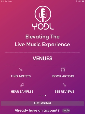 Yodl Music iPad screenshot