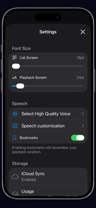 Voice Reader + Text to Speech Screenshot 4 of 6