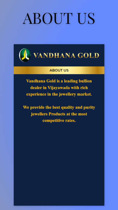 Vandhana Gold Live Screenshot