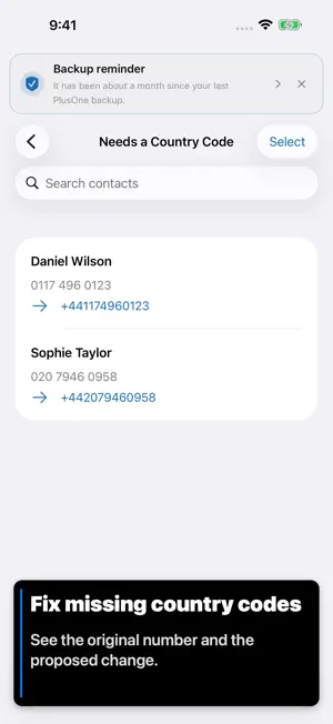 PlusOne - Country Code Fix screenshot 1