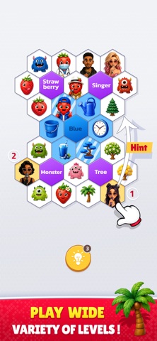 Hexa Category Sort: Emoji Game iPhone screenshot