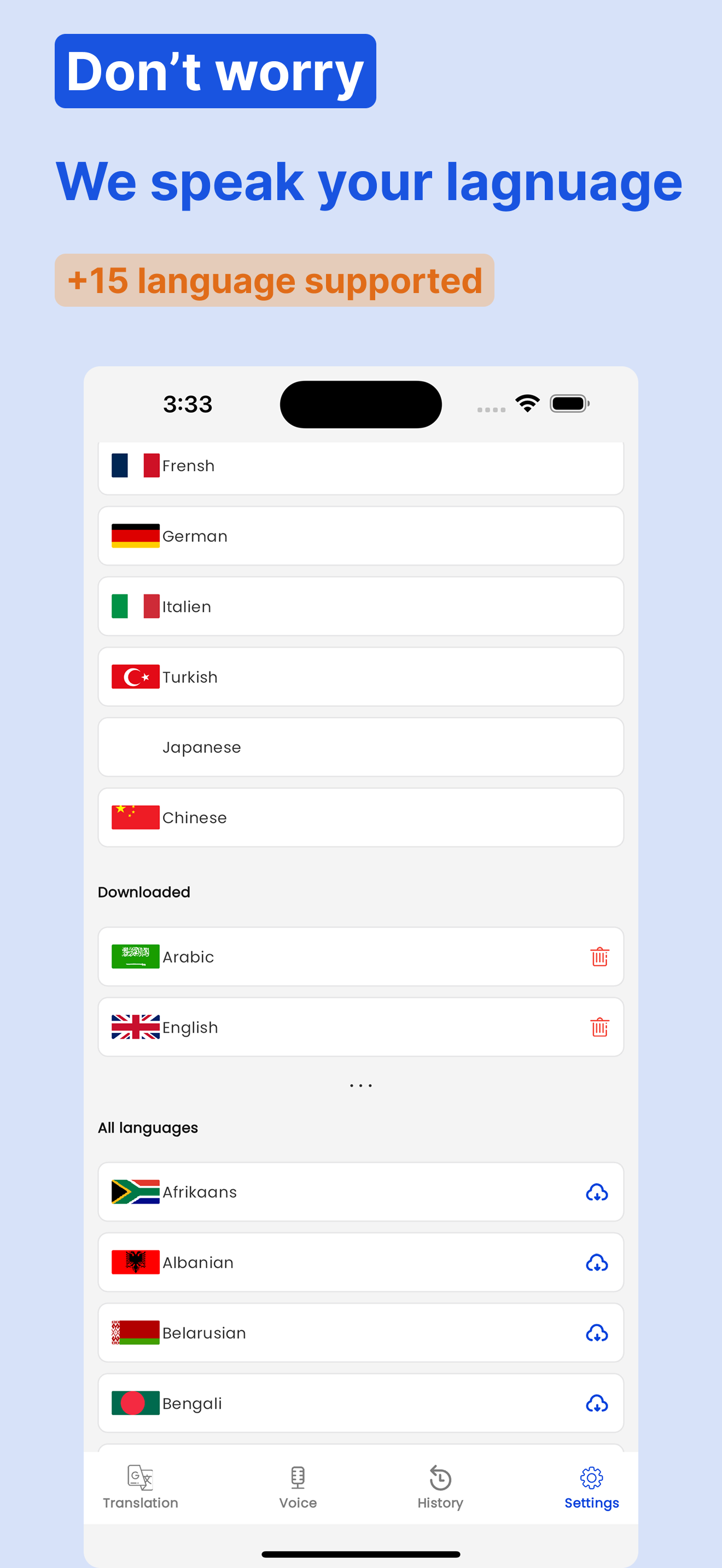 Translation: voice and text screenshot 5