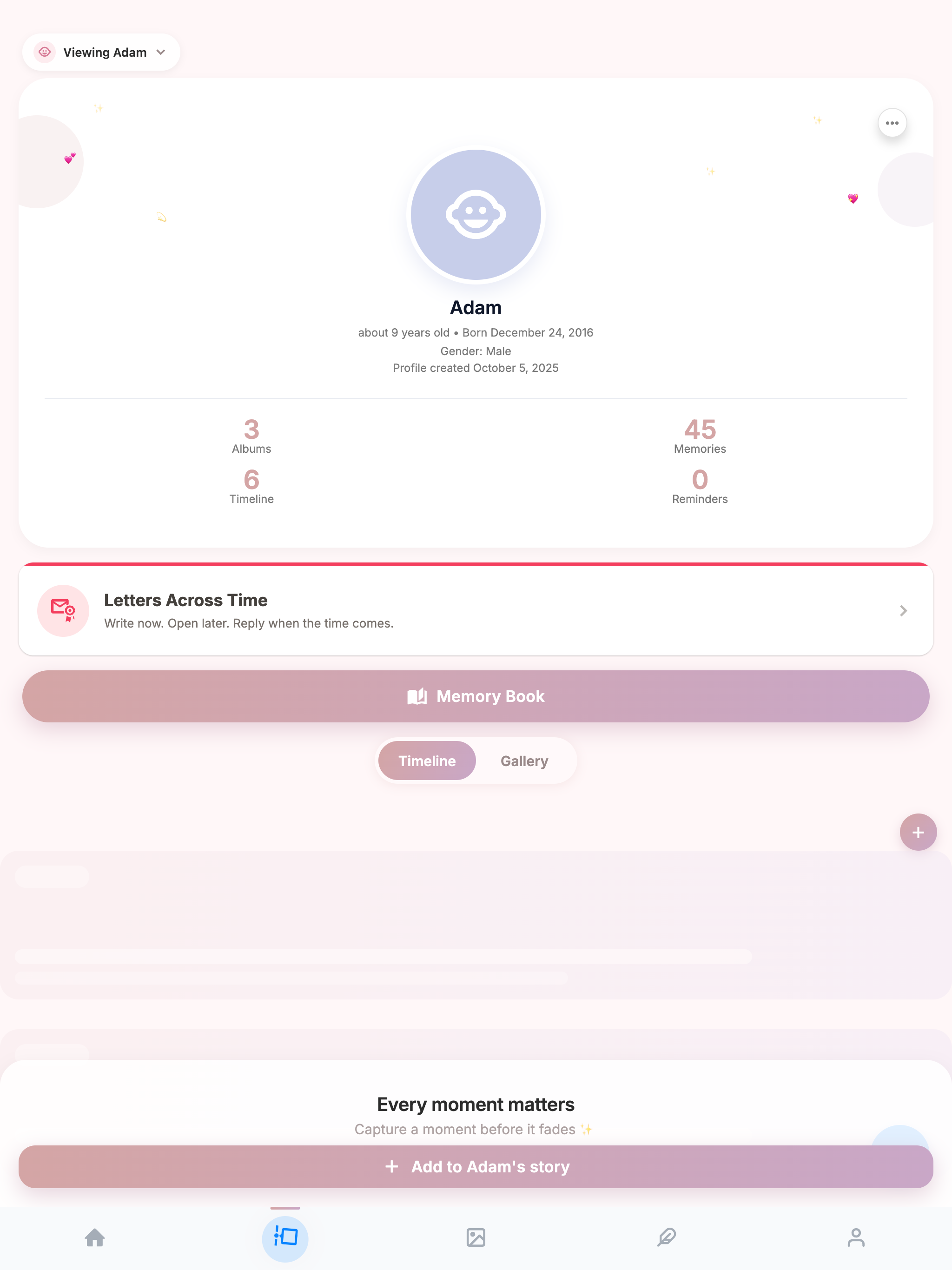 DearBaby – Baby Memory Vault